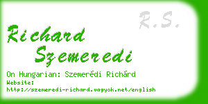 richard szemeredi business card